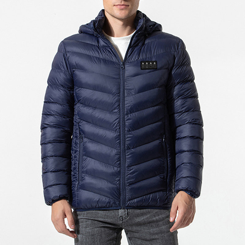 Doudoune chauffante thermique et coupe vent pour hommes