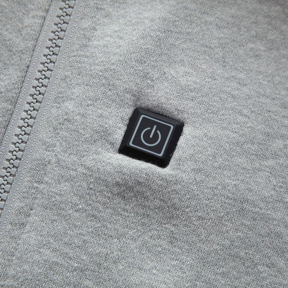 Sweat polaire zippé chauffant