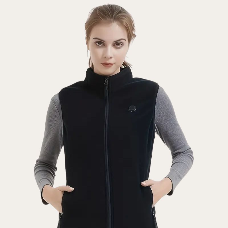 Gilet chauffant femme