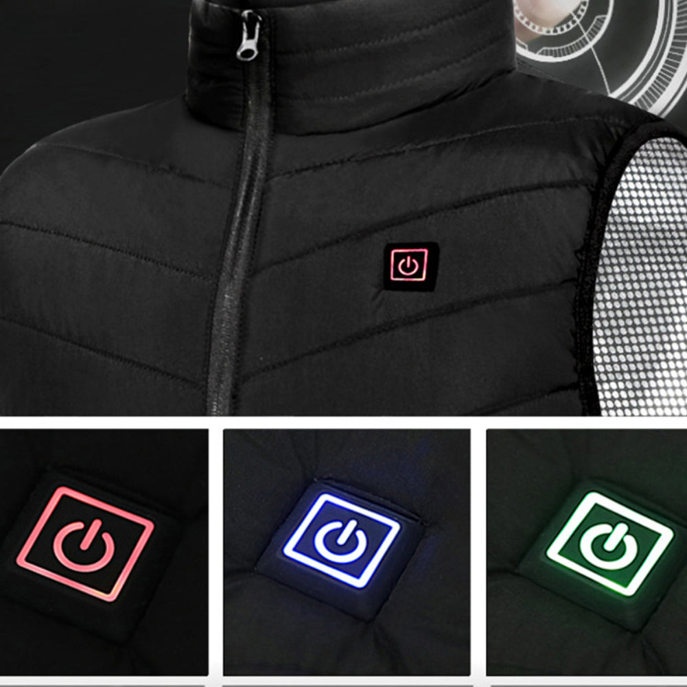 Gilet avec 9 zones de chauffage pour homme