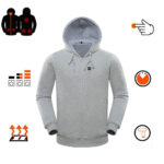 Sweat polaire zippé chauffant