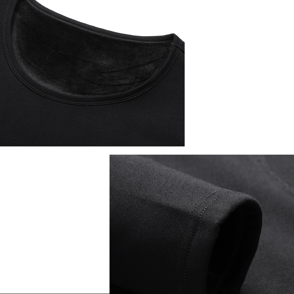 Tee-shirt chauffant noir pour femme