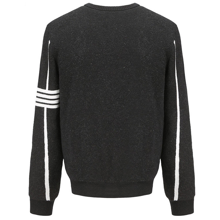 Pull chauffant rayé