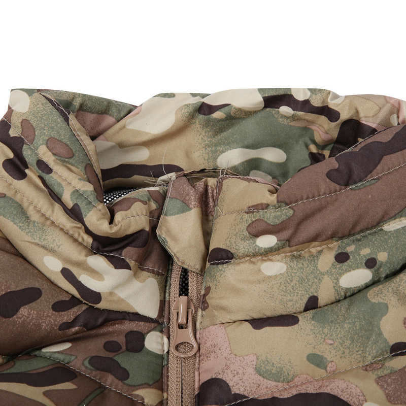 Doudoune sans manche chauffante de chasse camouflage militaire pour homme