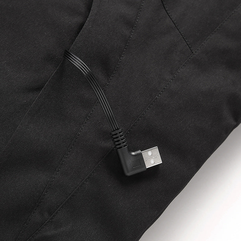 Manteau simple chauffant pour les sorties extérieurs pour hommes