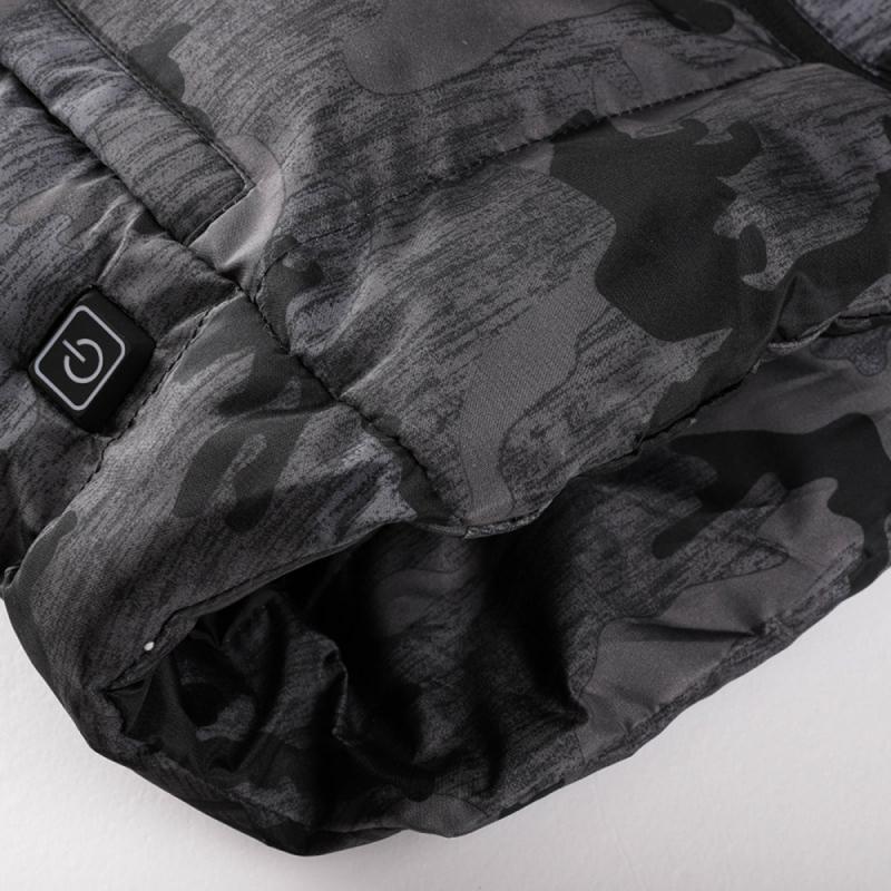 Gilet chauffant de chasse avec motif camouflage
