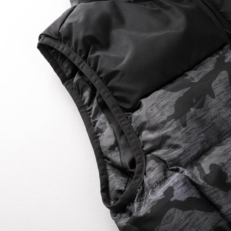 Gilet chauffant de chasse avec motif camouflage