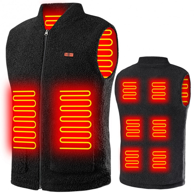 Gilet chauffant de chasse en polaire