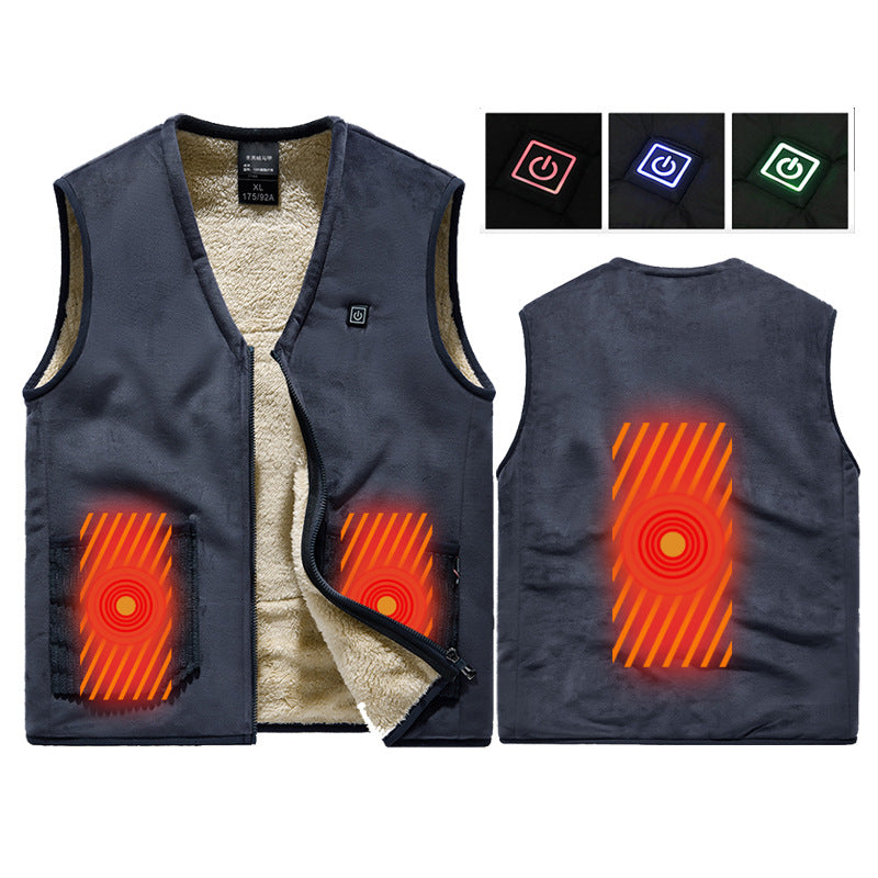 Gilet chauffant de chasse intérieur doux