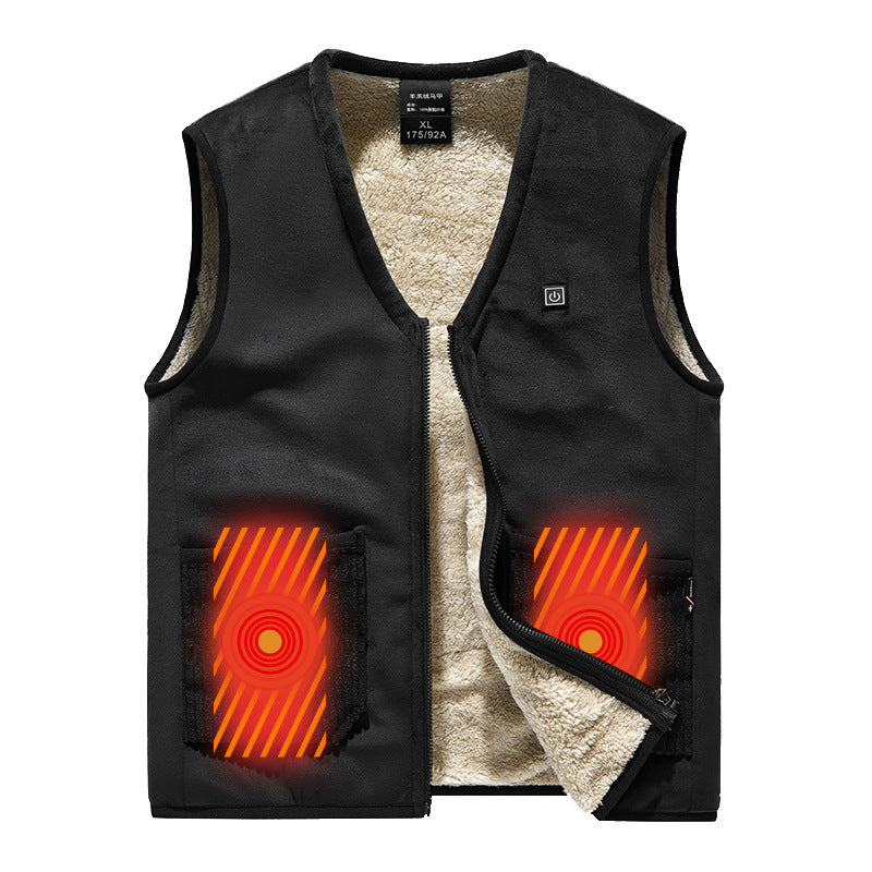 Gilet chauffant de chasse intérieur doux