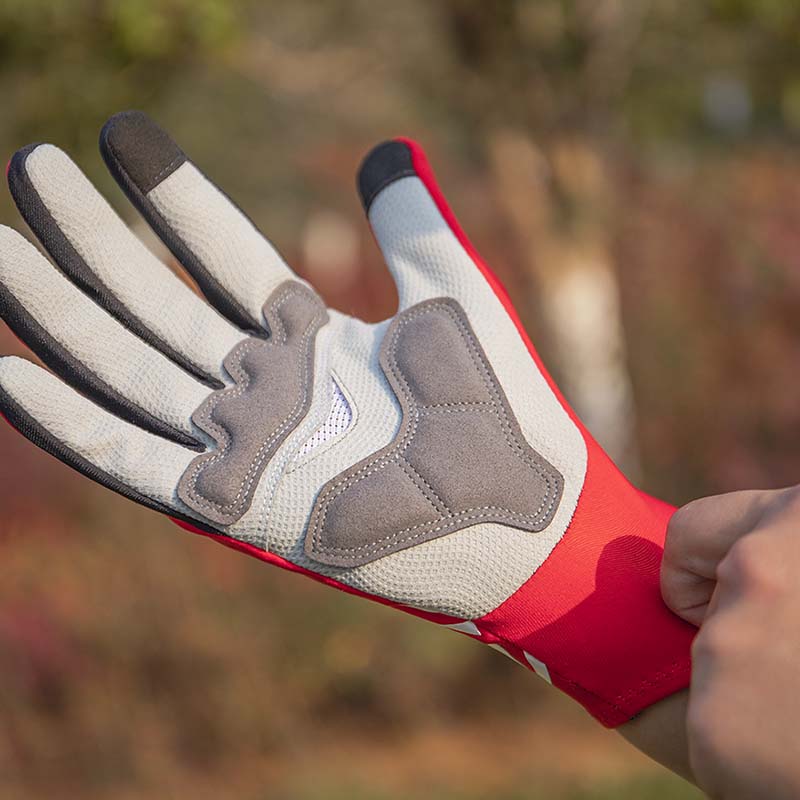 Gants chauds de cyclisme en polaire renforcés