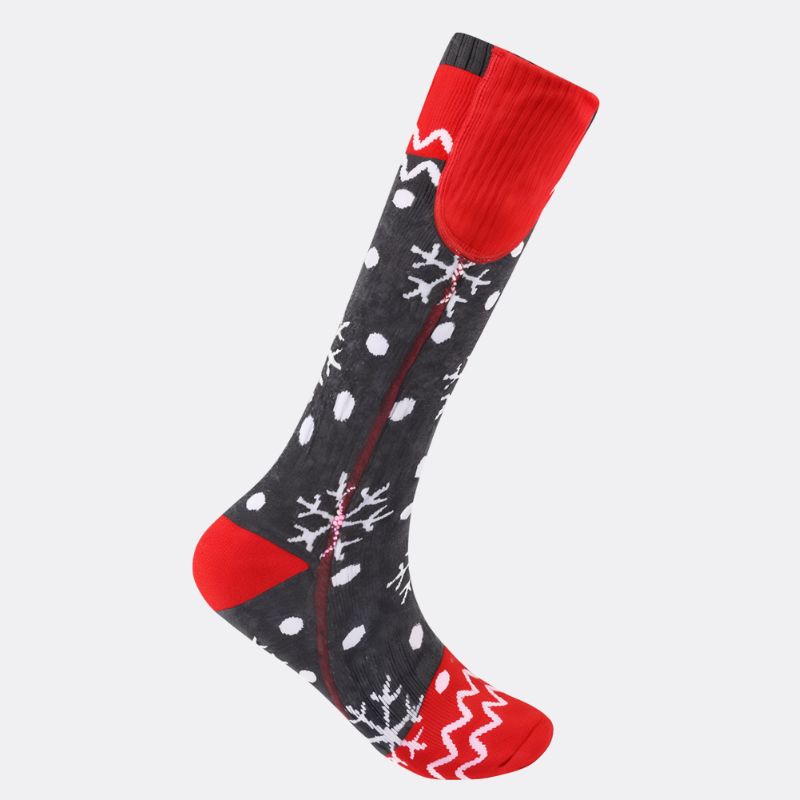 Chaussettes de Noël chauffantes rechargeables pour homme