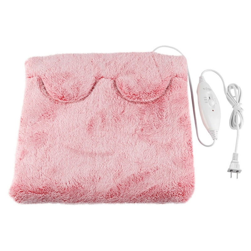 Chauffe-pied électrique en peluche