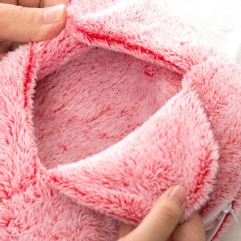 Chauffe-pied électrique en peluche