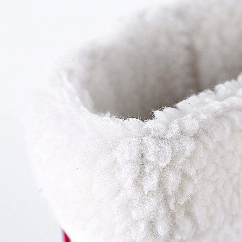 Chauffe-pied blanc et rouge