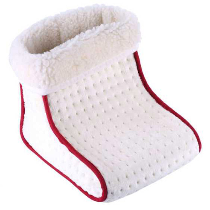 Chauffe-pied blanc et rouge