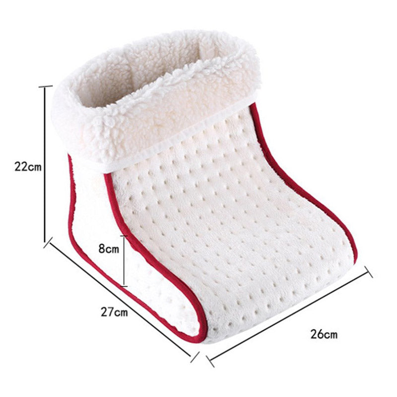 Chauffe-pied blanc et rouge