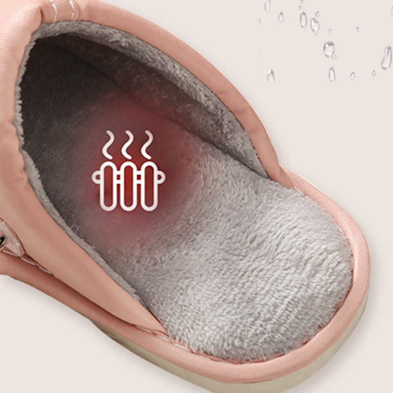 Chaussons chauffants USB roses pour femmes