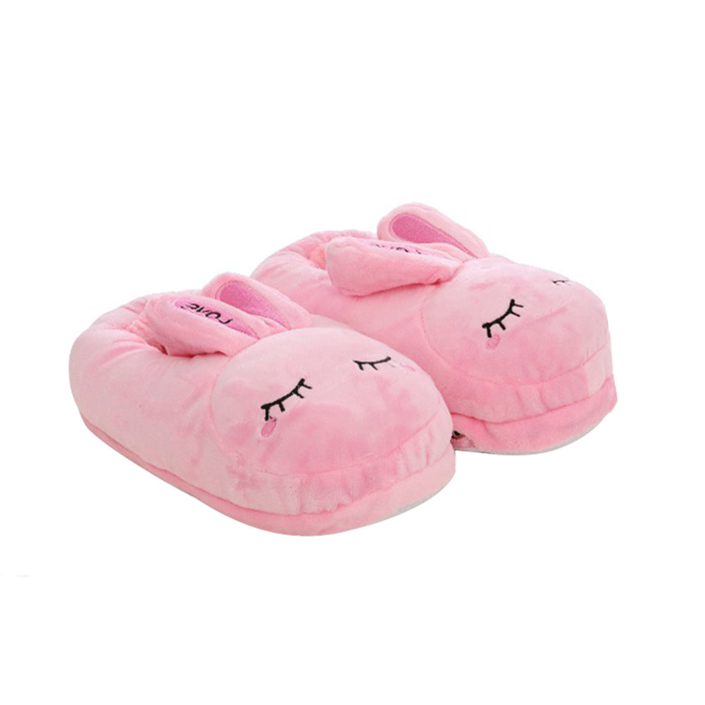 Chaussons chauffants USB lapins roses
