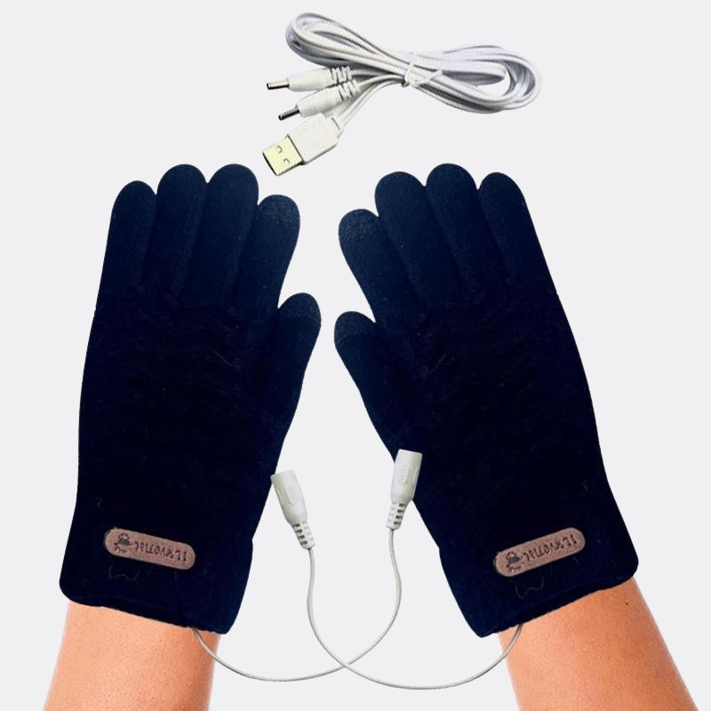 Gants chauffants en coton pour femme