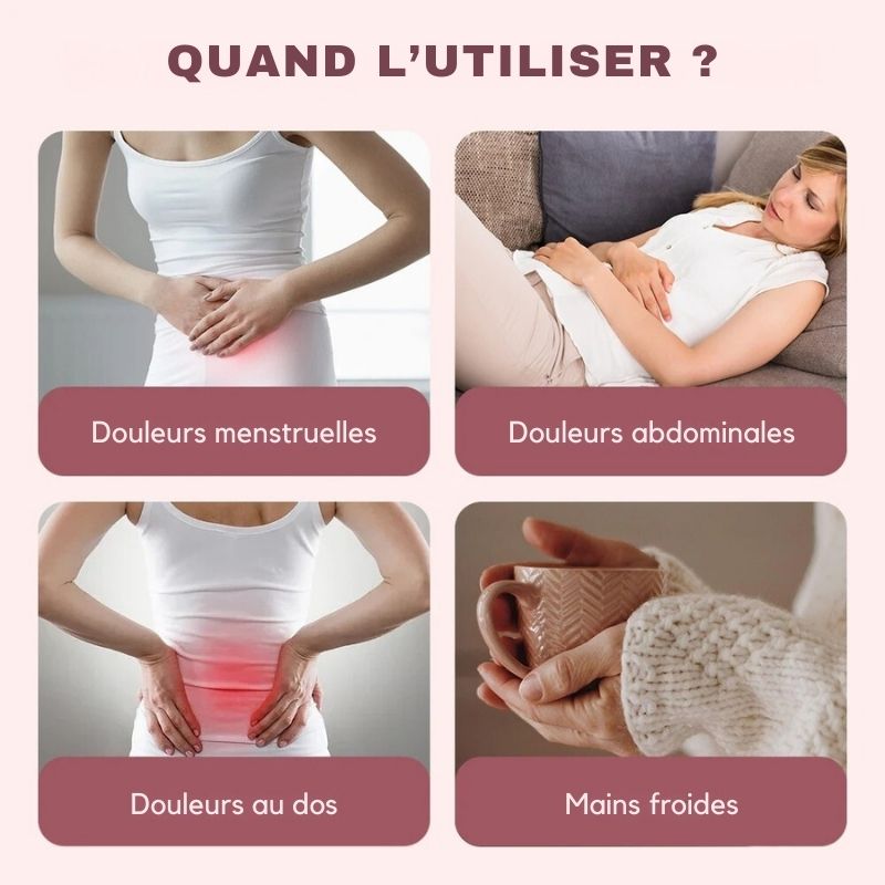 Ceinture chauffante menstruelles pour règles douloureuses
