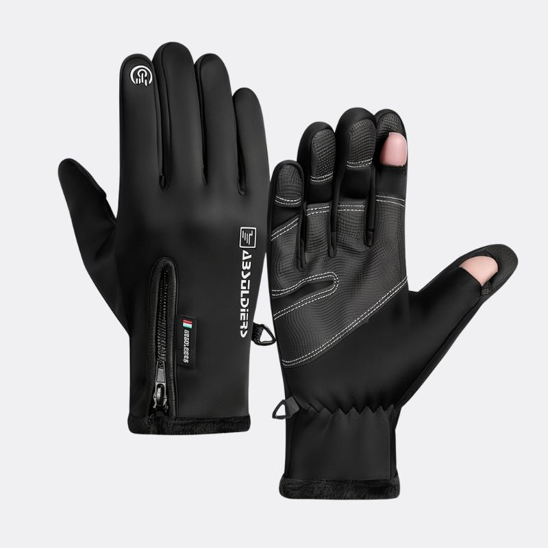 Gants chauffants tactiles antidérapants avec prise USB pour hommes