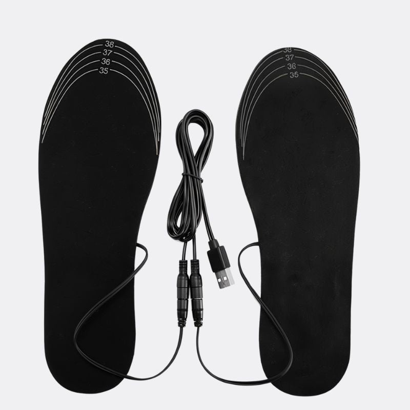 Semelles chauffantes électriques USB pour femmes et hommes