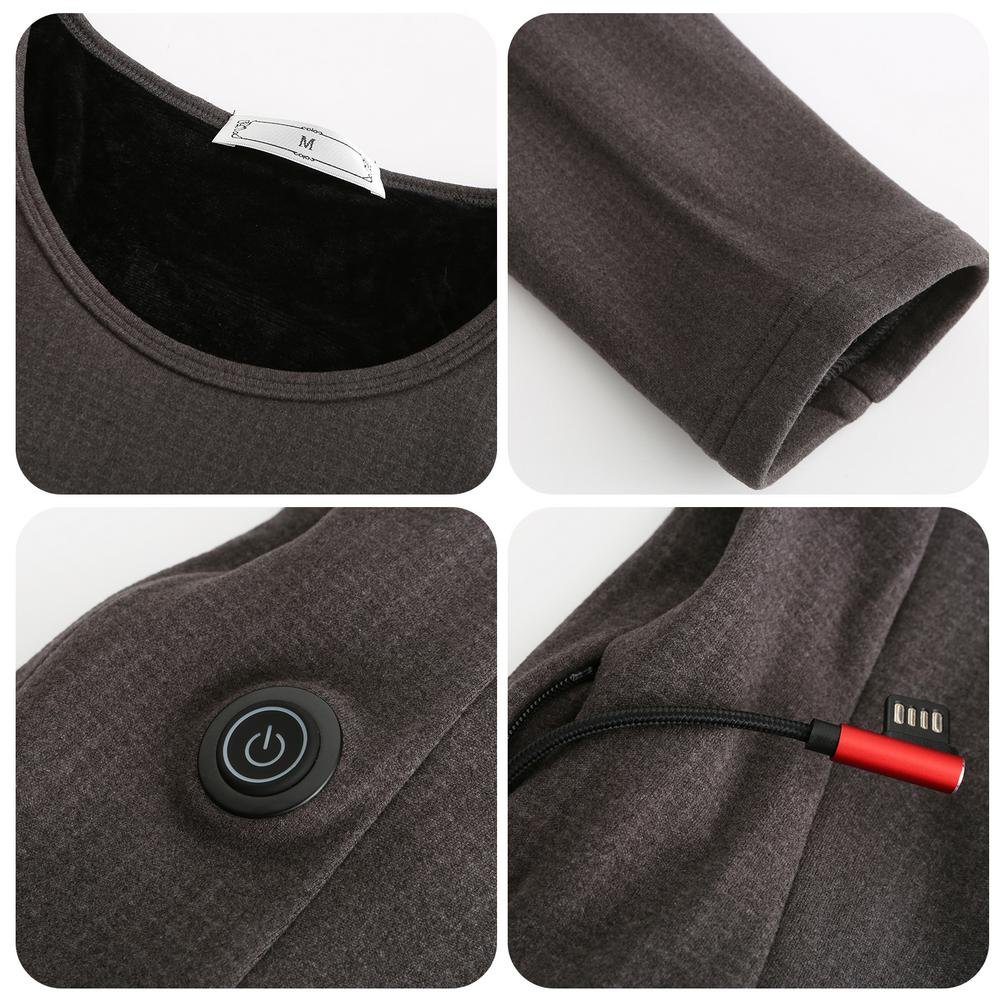 Tee-shirt thermique et chauffant pour femme