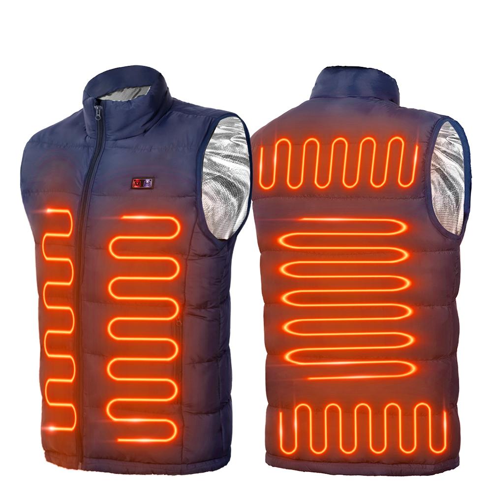 Gilet de moto matelassé et chauffant