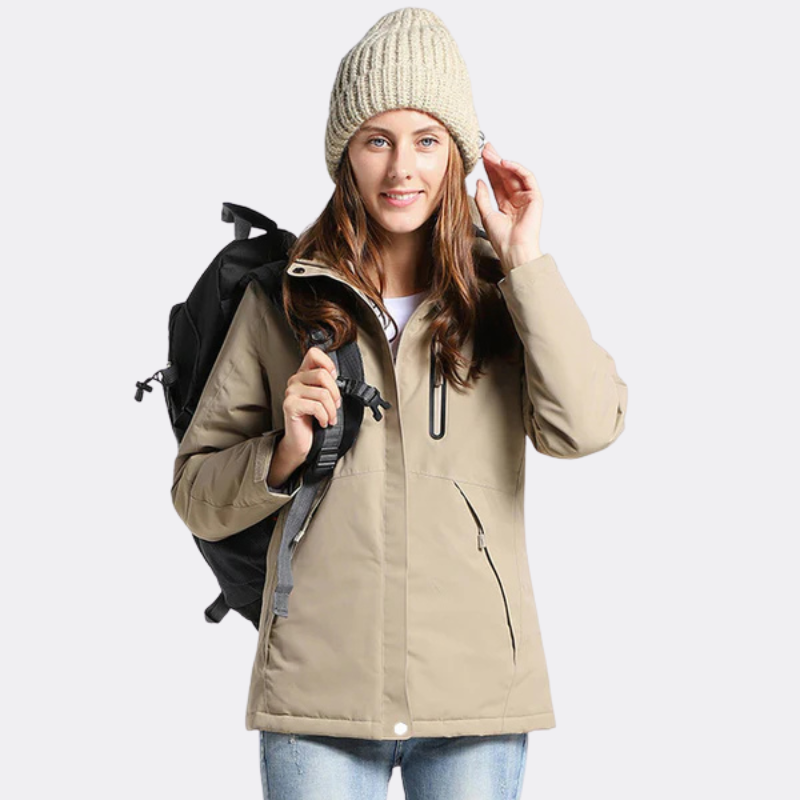 Manteau chauffant à manches longues pour femmes