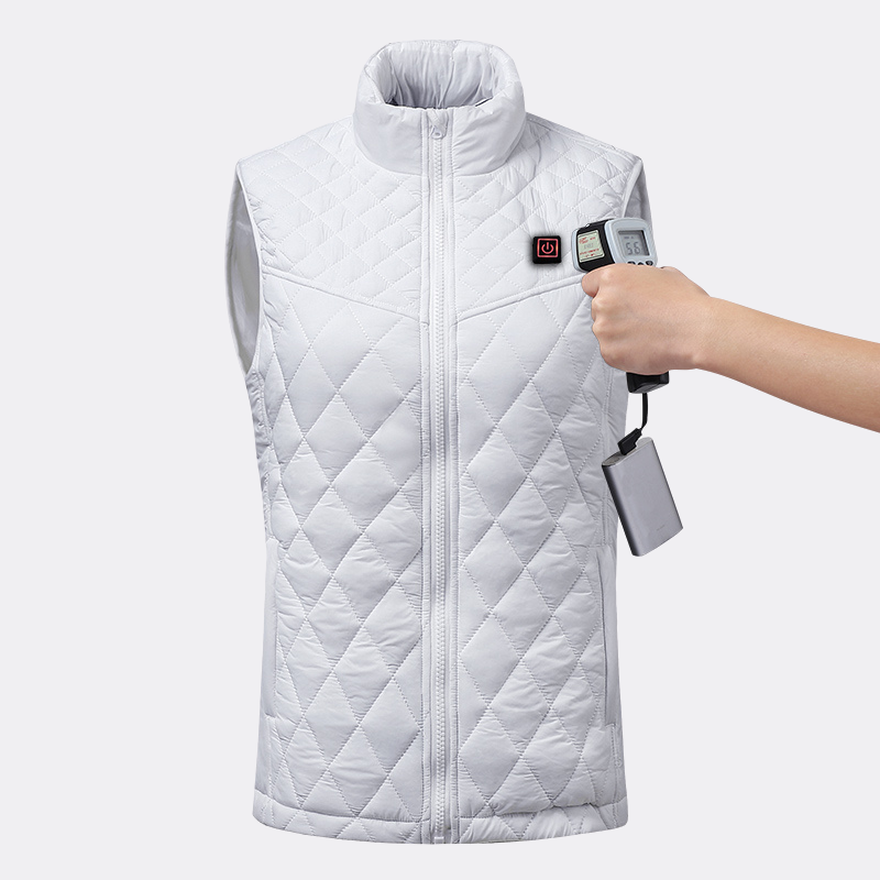 Gilet chauffant col montant pour femme