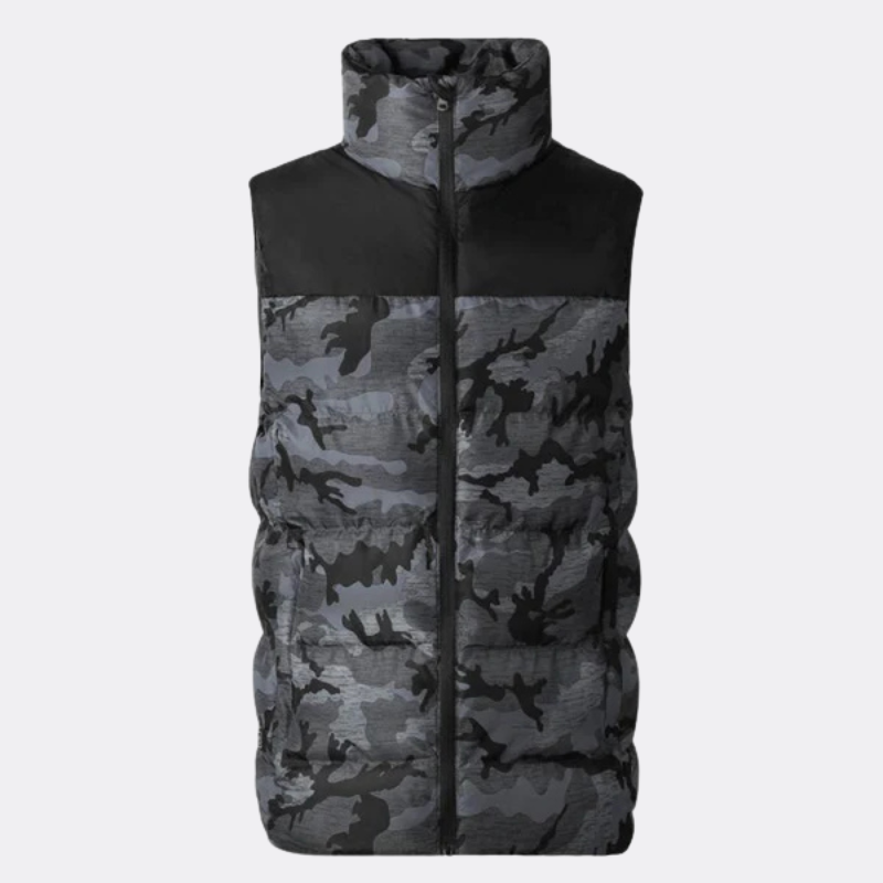 Gilet chauffant de chasse avec motif camouflage
