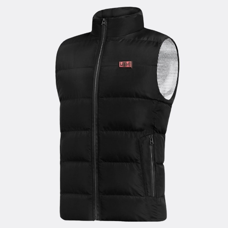 Gilet de moto matelassé et chauffant
