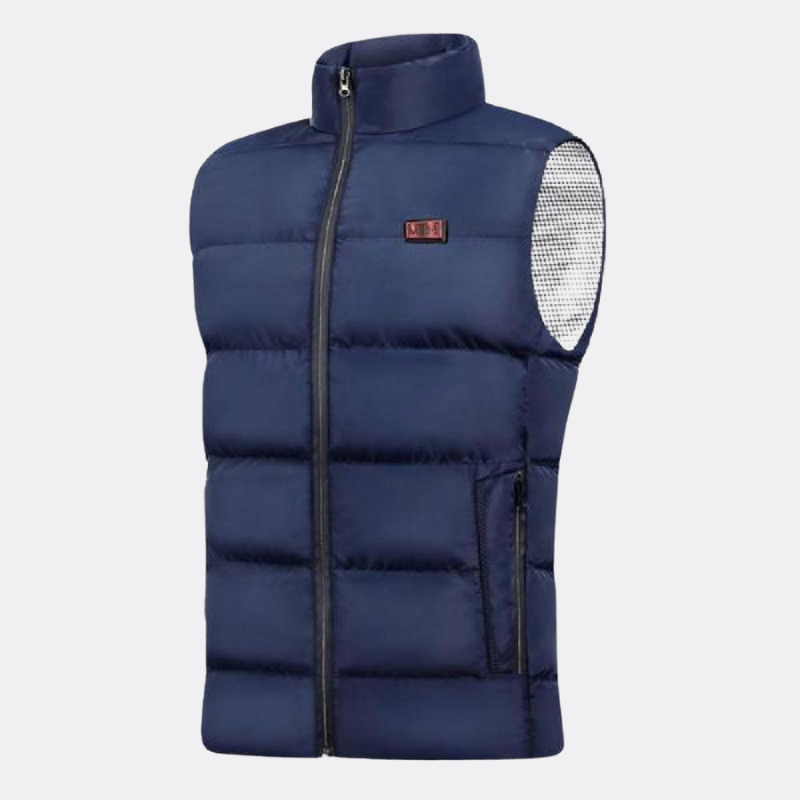 Gilet de moto matelassé et chauffant