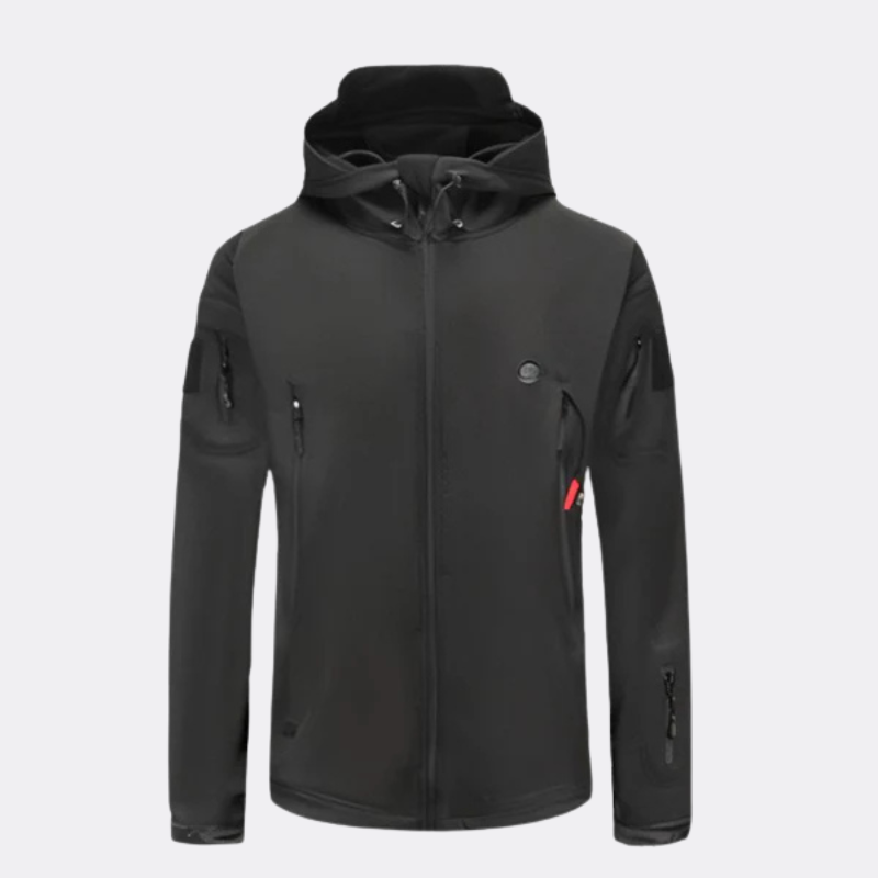 Blouson chauffant à capuche en coton pour hommes
