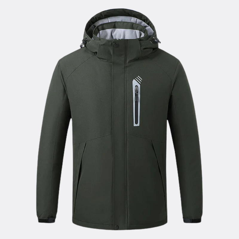 Manteau simple chauffant pour les sorties extérieurs pour hommes
