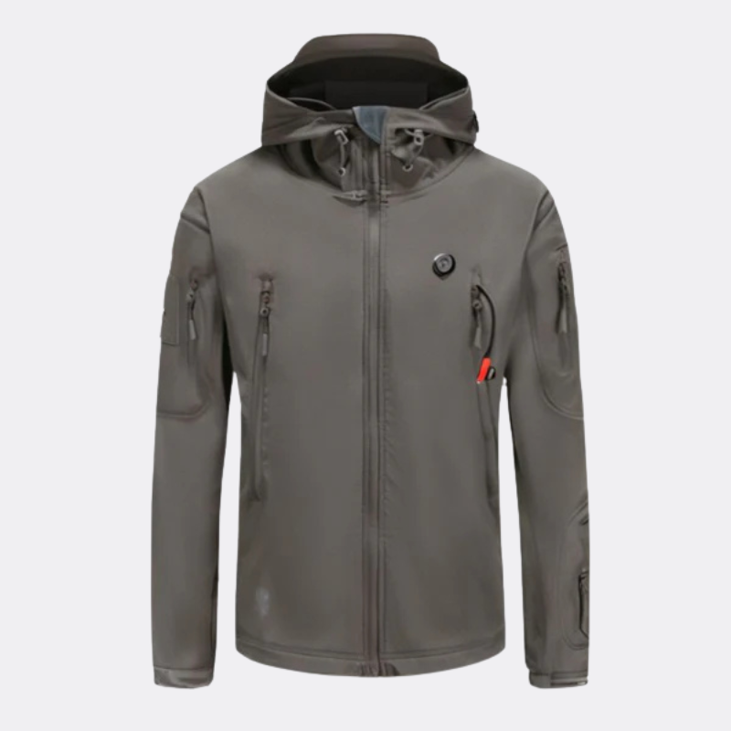 Blouson chauffant à capuche en coton pour hommes