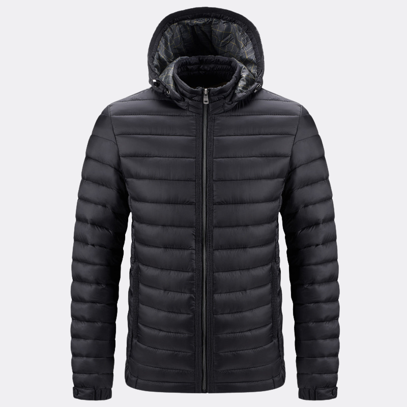 Blouson à capuche chauffant à manches longues pour homme