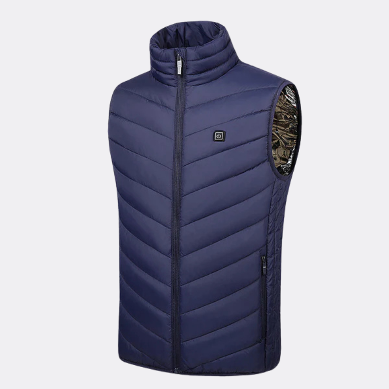 Gilet chauffant électrique en coton imperméable pour hommes