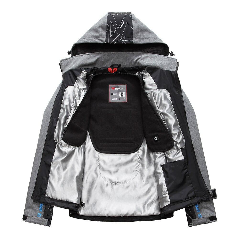 Blouson moto chauffant homme