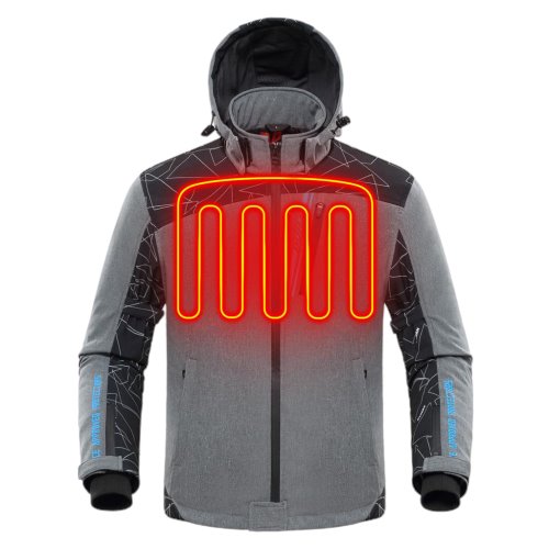 Blouson moto chauffant homme