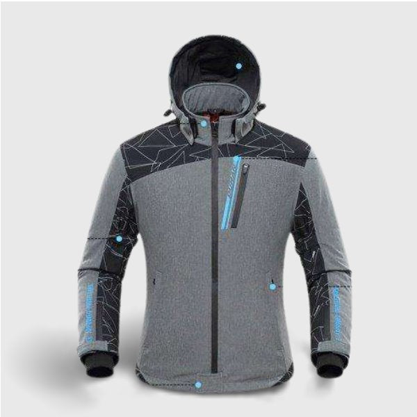 Blouson moto chauffant homme