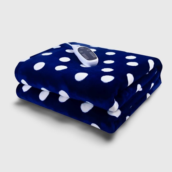 Couverture chauffante bleu