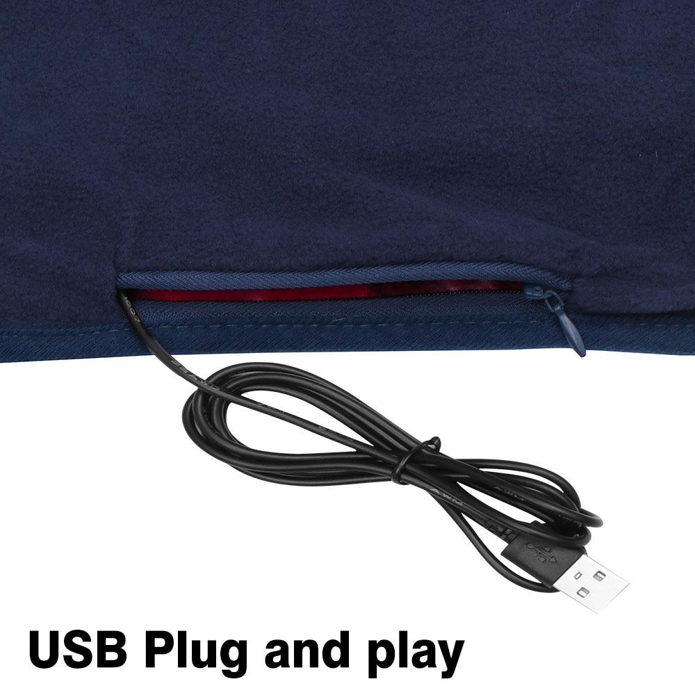 Couverture chauffante port usb