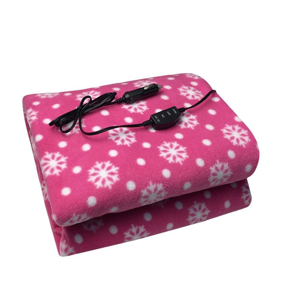 Couverture chauffante rose en 12V
