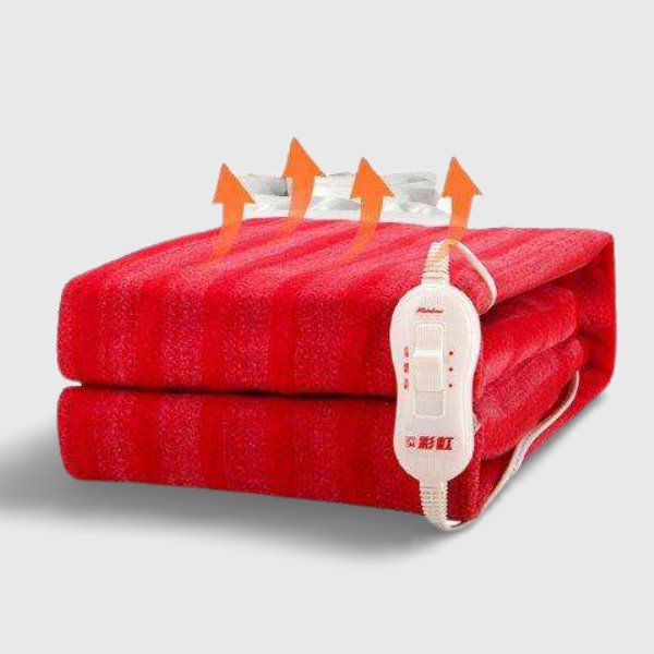 Couverture chauffante rouge