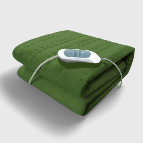 Couverture chauffante verte