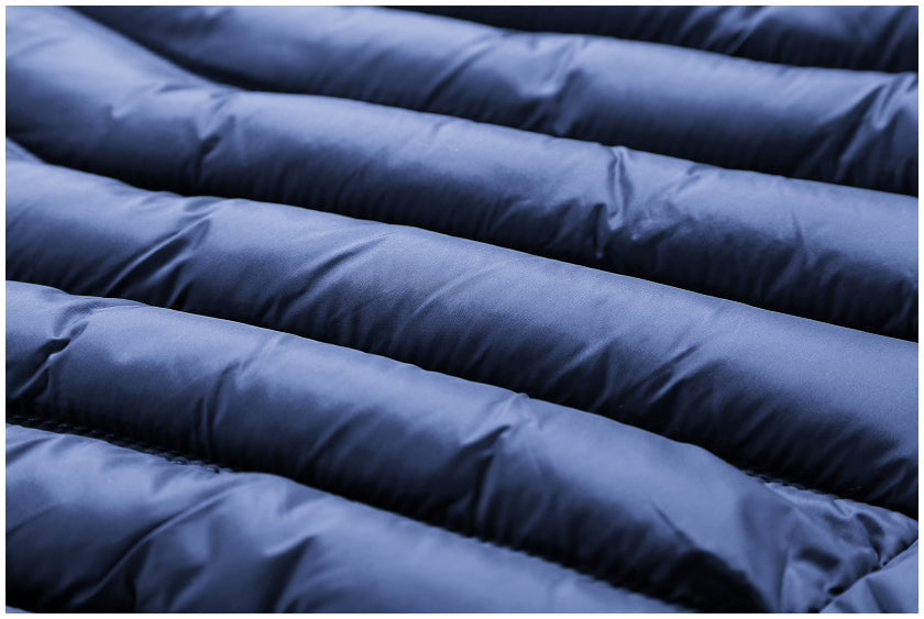 Doudoune chauffante bleue en polaire
