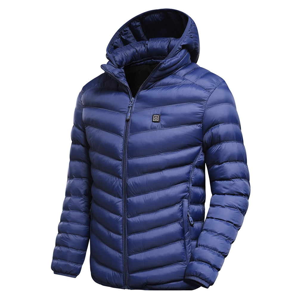 Doudoune chauffante bleue en polaire Vêtement-chauffant.com Bleue XS 
