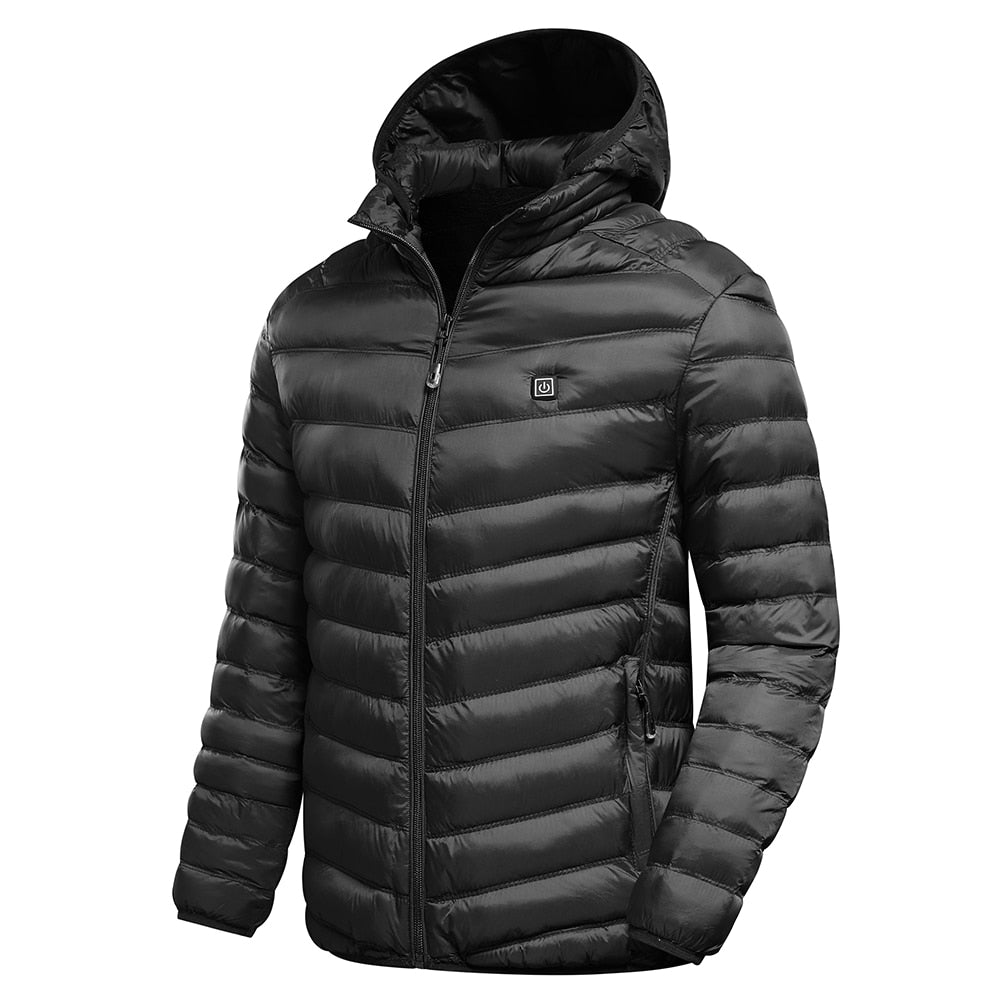 Doudoune chauffante bleue intérieure polaire Vêtement-chauffant.com Noire XS 